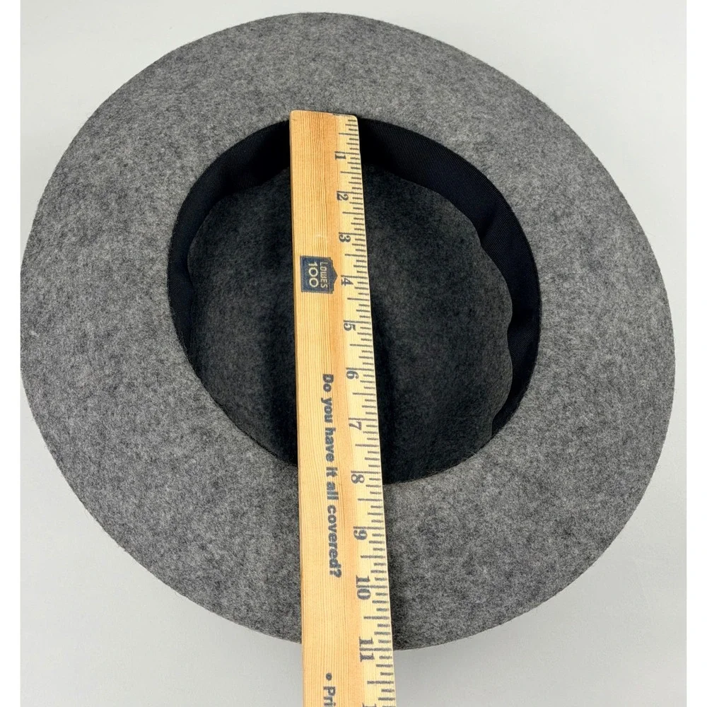 Banana Republic Wool Grey Fedora Hat Unisex Size L/XL